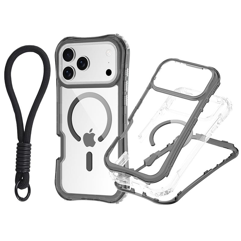 Clear MagSafe Case Kit for iPhone 17 | 3 Bumpers + Wrist Strap | MOQ 50