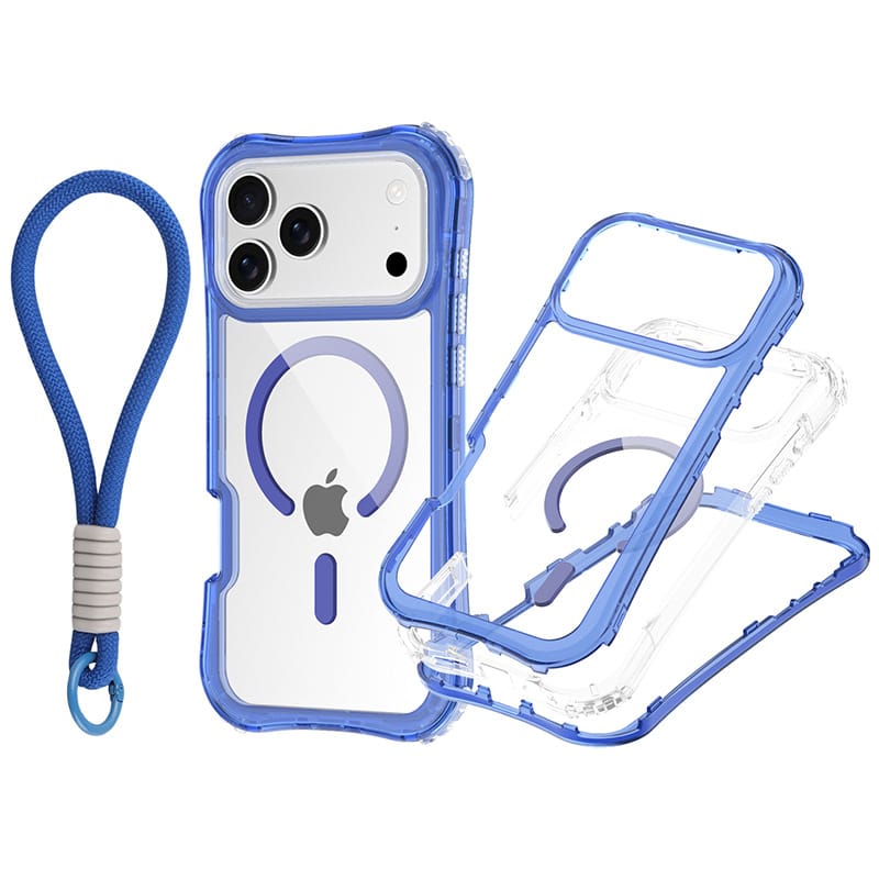 Clear MagSafe Case Kit for iPhone 17 | 3 Bumpers + Wrist Strap | MOQ 50
