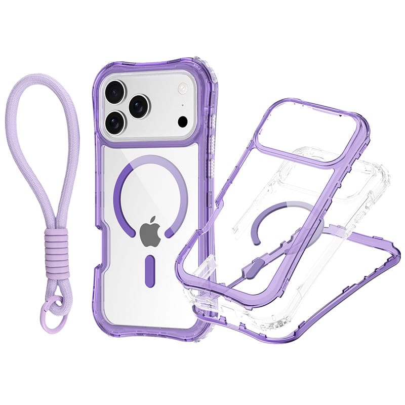 Clear MagSafe Case Kit for iPhone 17 | 3 Bumpers + Wrist Strap | MOQ 50