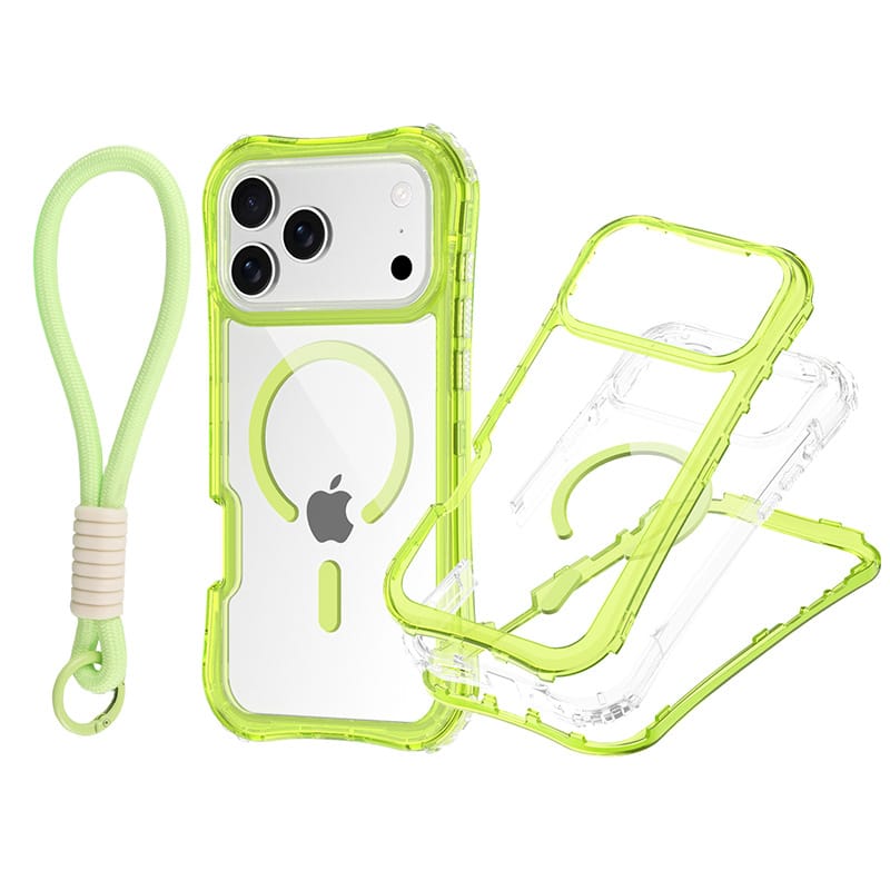 Clear MagSafe Case Kit for iPhone 17 | 3 Bumpers + Wrist Strap | MOQ 50