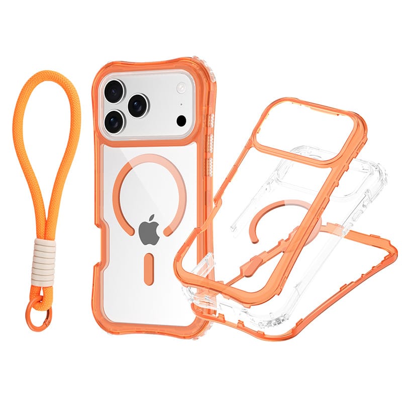 Clear MagSafe Case Kit for iPhone 17 | 3 Bumpers + Wrist Strap | MOQ 50