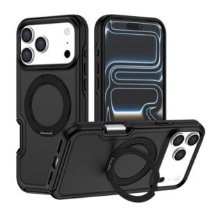 360° rotating kickstand MagSafe case for iPhone 17, shockproof