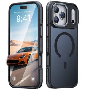 Matte MagSafe iPhone 17 Pro Max case, soft-touch