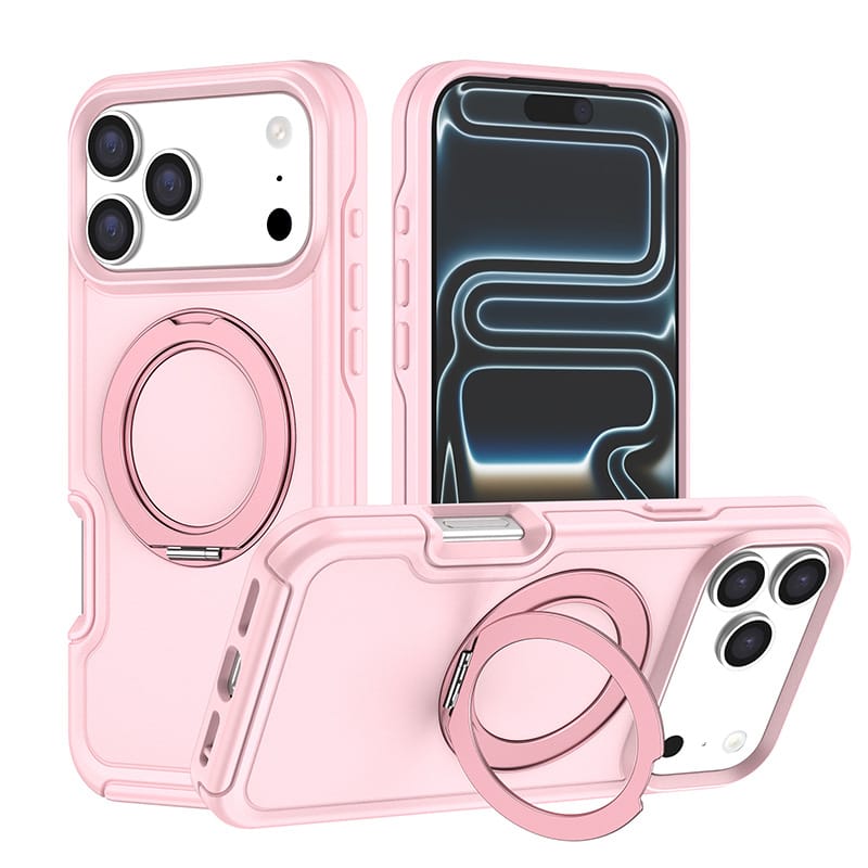 360° Rotating Kickstand MagSafe Case for iPhone 17 | Shockproof | MOQ 50