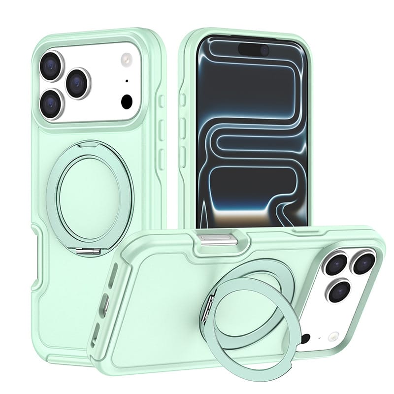 360° Rotating Kickstand MagSafe Case for iPhone 17 | Shockproof | MOQ 50