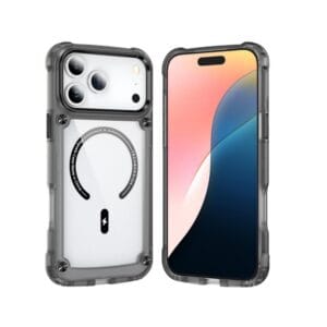 Clear air cushion MagSafe iPhone 17 case, dual-layer TPU+PC