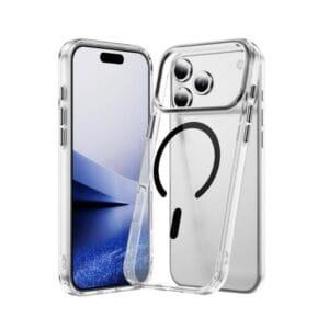 Clear anti-yellowing MagSafe iPhone 17 case, dual-layer TPU+PC