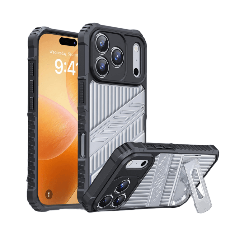Hidden Flush Kickstand MagSafe iPhone 17 Case | Stealth Armor | MOQ 50
