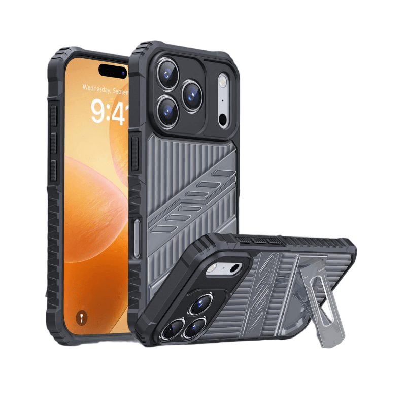 Hidden Flush Kickstand MagSafe iPhone 17 Case | Stealth Armor | MOQ 50