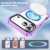 详情_05 Clear Anti-Yellowing MagSafe iPhone 17 Pro Max Case | Colored Bumper | MOQ 50
