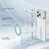 360° Lay-Flat Kickstand MagSafe iPhone 17 Pro Case | Clear Ring Colors | MOQ 50