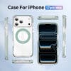 360° Lay-Flat Kickstand MagSafe iPhone 17 Pro Case | Clear Ring Colors | MOQ 50