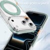 360° Lay-Flat Kickstand MagSafe iPhone 17 Pro Case | Clear Ring Colors | MOQ 50