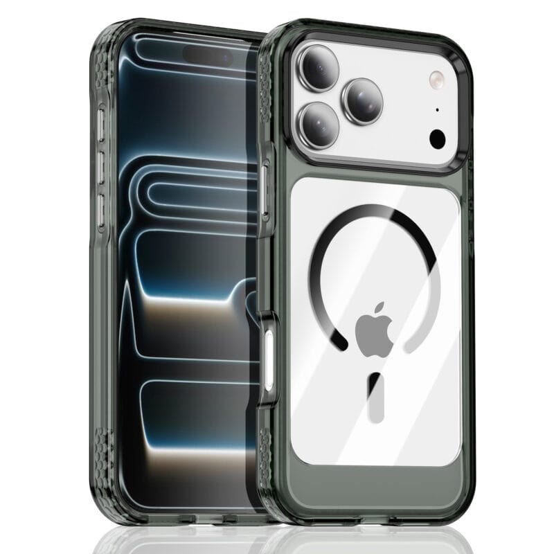 详情_10 Clear Anti-Yellowing MagSafe iPhone 17 Pro Max Case | Colored Bumper | MOQ 50