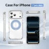Lay-Flat 360° Kickstand MagSafe iPhone 17 Case | Clear Anti-Yellowing | MOQ 50