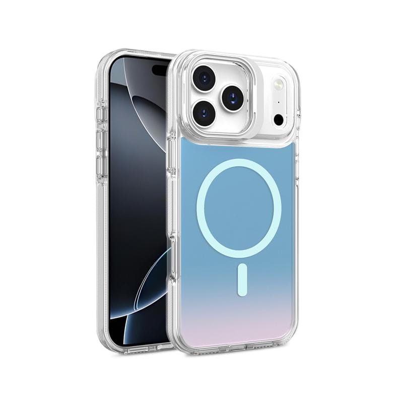 Ombré gradient MagSafe iPhone 17 Pro case, color-shifting backplate