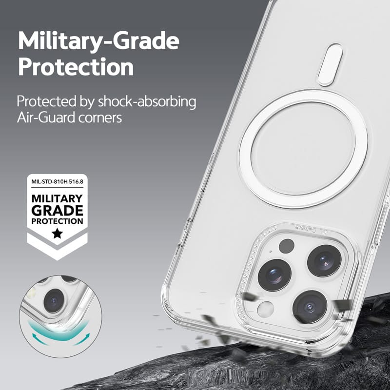 详情_15 Rhinestone Camera Ring MagSafe iPhone 17 Case | Quiet Luxury | MOQ 50