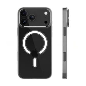 Crystal clear MagSafe case for iPhone 17 Pro, anti-yellowing