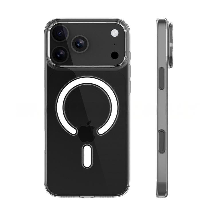 Crystal clear MagSafe case for iPhone 17 Pro, anti-yellowing