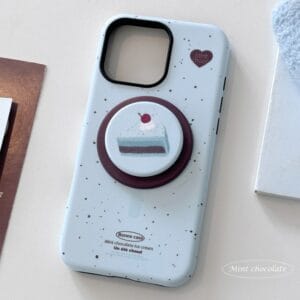 Speckled Mint Chocolate PopSocket iPhone Case - Summer Sweetness